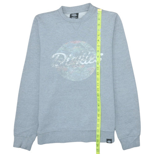 Dickies Men's Grey Small Logo Pullover Sweatshirt