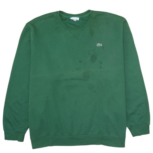 Lacoste Men's Green 2XL Classic Fit Crew Neck Cotton Sweatshirt