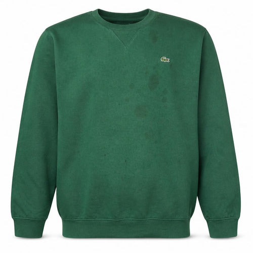 Lacoste Men's Green 2XL Classic Fit Crew Neck Cotton Sweatshirt