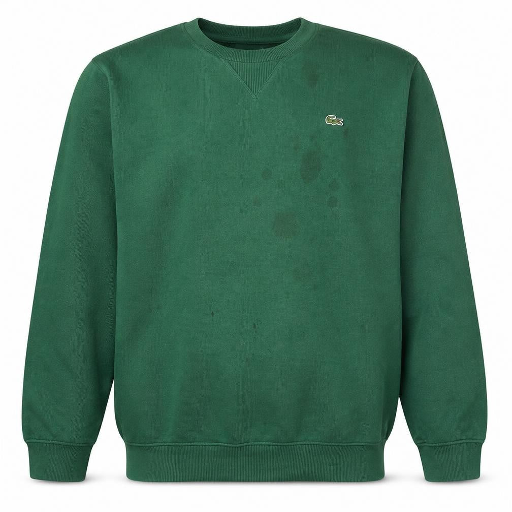 Lacoste Men's Green 2XL Classic Fit Crew Neck Cotton Sweatshirt