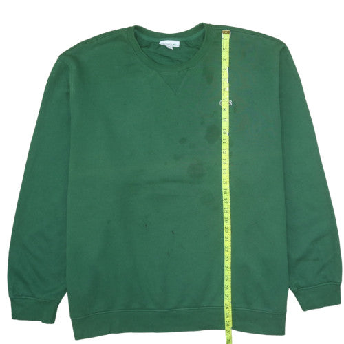 Lacoste Men's Green 2XL Classic Fit Crew Neck Cotton Sweatshirt