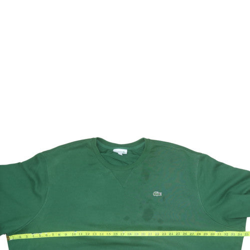 Lacoste Men's Green 2XL Classic Fit Crew Neck Cotton Sweatshirt