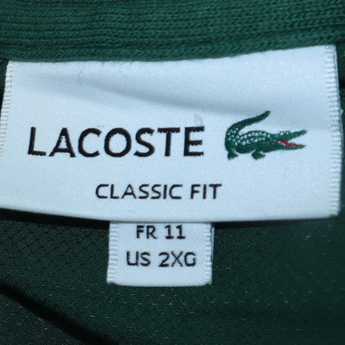 Lacoste Men's Green 2XL Classic Fit Crew Neck Cotton Sweatshirt