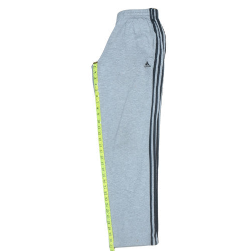 Adidas Men Grey Track Pants Size S Regular Fit Performance Essentials