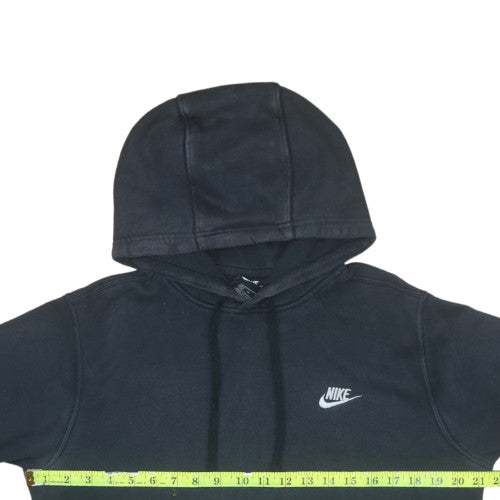 Nike Men's Black Pullover Hoodie M Regular Fit Fleece Sweatshirt