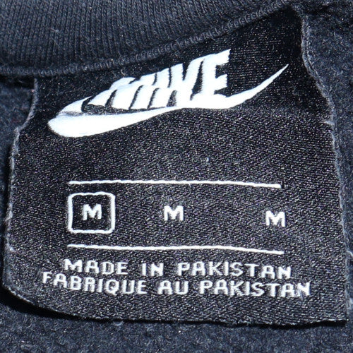 Nike Men's Black Pullover Hoodie M Regular Fit Fleece Sweatshirt