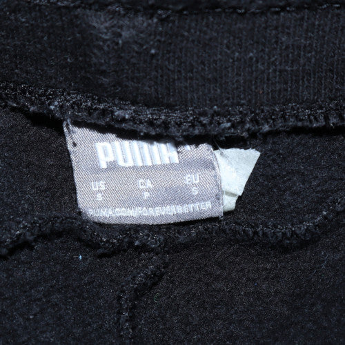 Puma Men's Black Jogger Sweatpants Size S Elastic Waist Tapered Fit