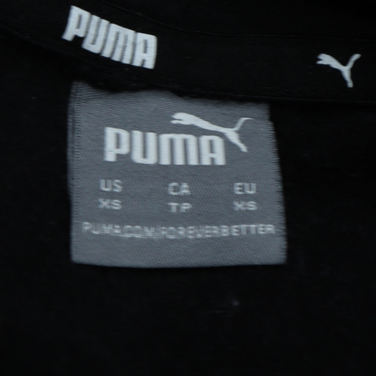 Puma Men's Black XS Pullover Hoodie with Gold Logo