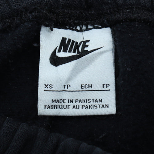Nike Men’s Black XS Fleece Joggers with Logo Sportswear