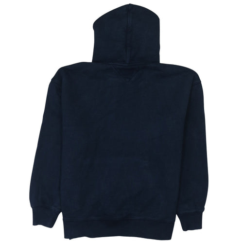 Tommy Jeans Men's Blue Pullover Hoodie Size M Logo Cotton Sweatshirt