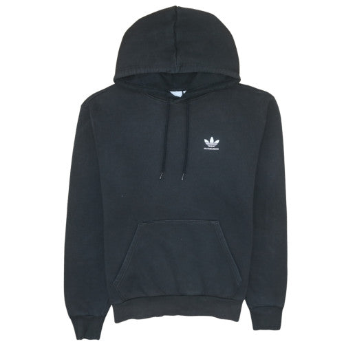 Adidas Men's Black Pullover Hoodie Small Skateboarding Logo Fleece
