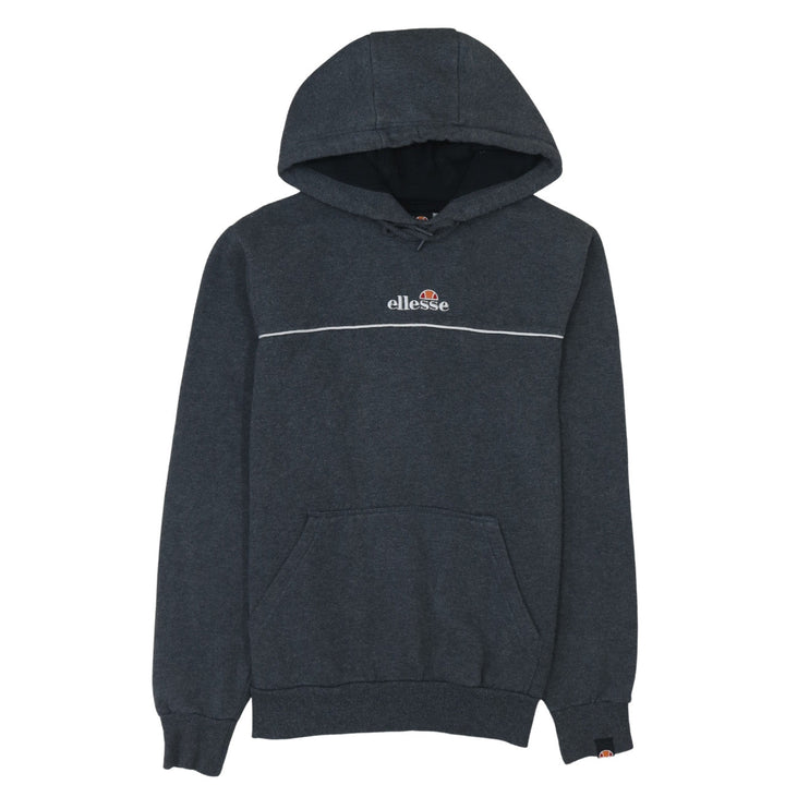 Ellesse Men's Grey Pullover Hoodie Size S Embroidered Logo