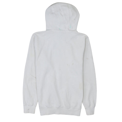Nike Mens White Pullover Hoodie XS Fleece Sports Logo Hooded