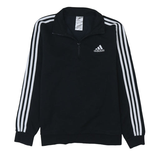 Adidas Women's Black 1/2 Zip Pullover Sweatshirt Size 12-14