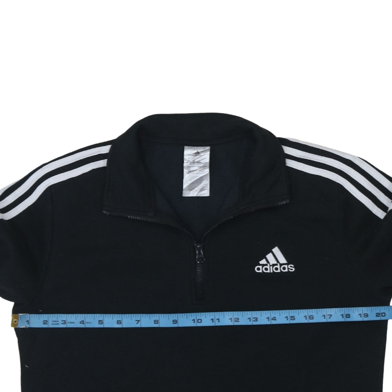 Adidas Women's Black 1/2 Zip Pullover Sweatshirt Size 12-14