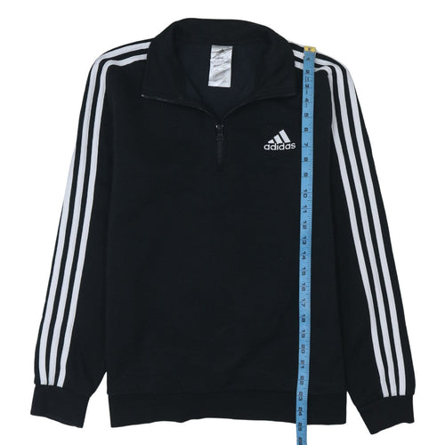 Adidas Women's Black 1/2 Zip Pullover Sweatshirt Size 12-14