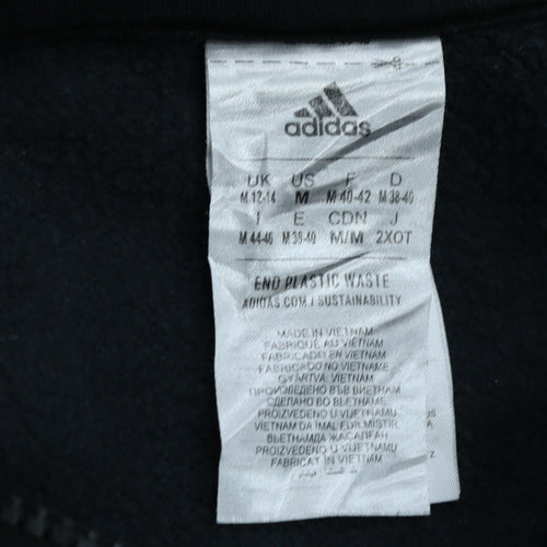 Adidas Women's Black 1/2 Zip Pullover Sweatshirt Size 12-14