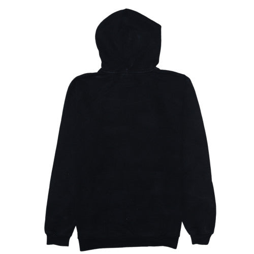 Fila Boys Black Pullover Hoodie 15-16 Years Graphic Print Cotton Blend