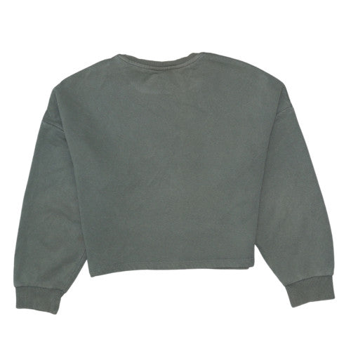 Disney Womens Grey 2XS Pullover Sweatshirt Crew Neck Logo Print