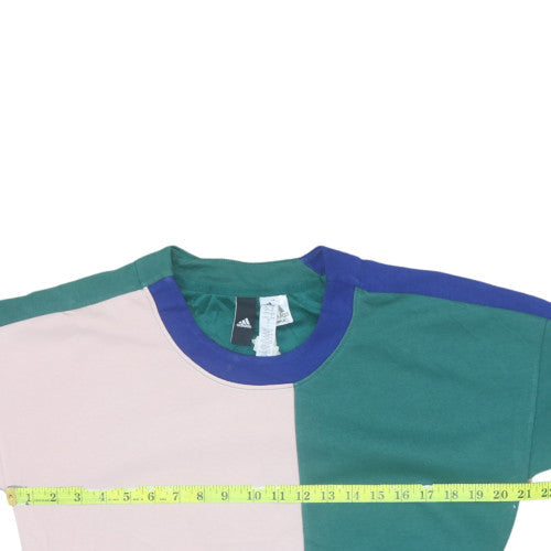 Adidas Women’s Multicoloured Cotton Blend Colourblock Sweatshirt Size S
