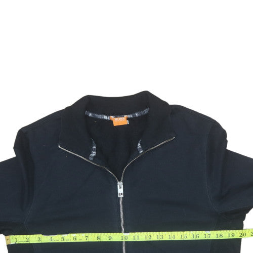 Hugo Boss Men's Black Full Zip Sweatshirt Size M Mock Neck