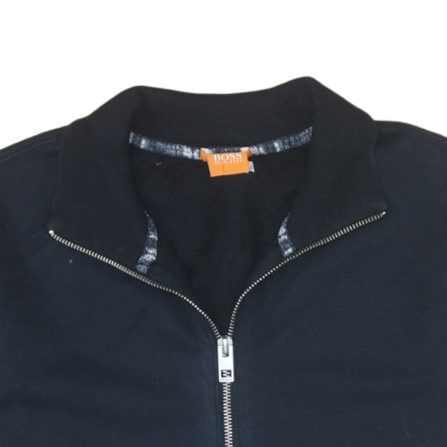 Hugo Boss Men's Black Full Zip Sweatshirt Size M Mock Neck