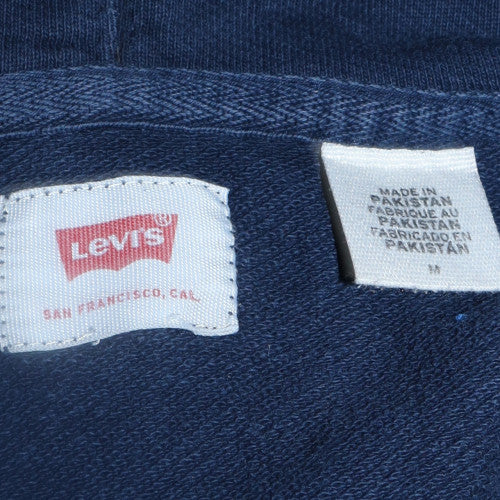 Levi's Men's Blue Pullover Hoodie M Hooded Graphic Logo Sweatshirt