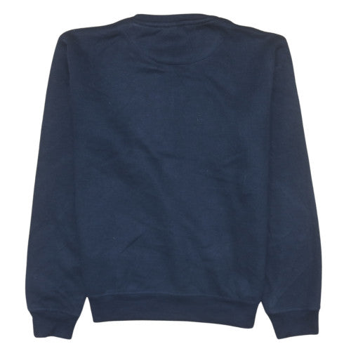 The North Face Mens Blue Medium Pullover Sweatshirt Crew Neck Logo
