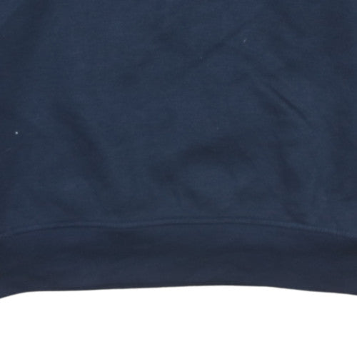 The North Face Mens Blue Medium Pullover Sweatshirt Crew Neck Logo