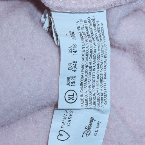 Disney Women Pink Minnie Mouse Pullover Hoodie XL Relaxed Fit