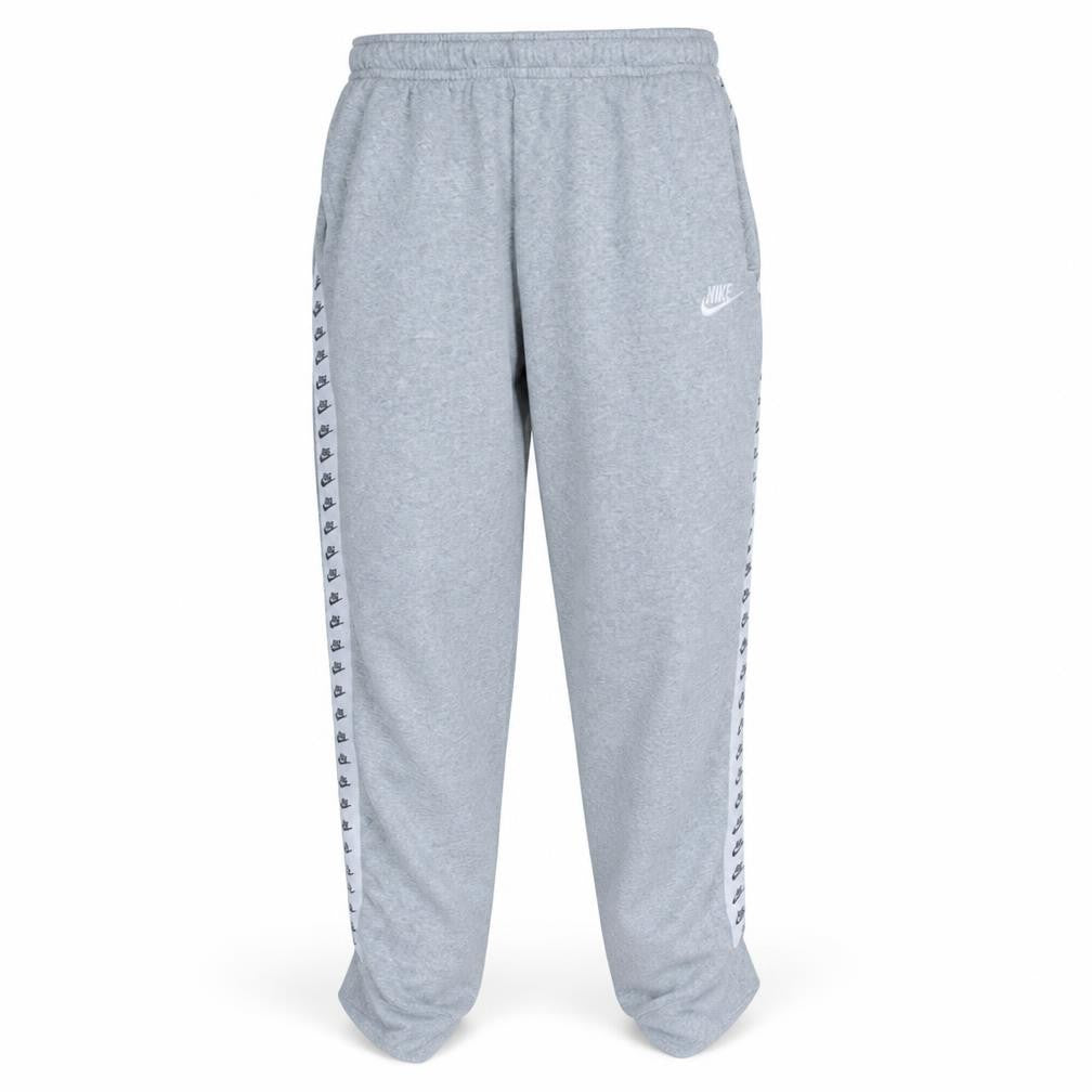 Front view of Nike Men's Grey Jogger Fleece Activewear Trousers, size L