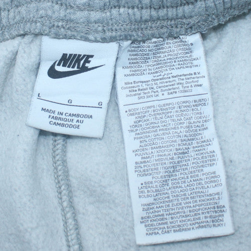 Nike Men's Grey Jogger Fleece Activewear Trousers Size L