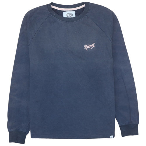 Animal Womens Navy Blue Crew Neck Sweatshirt Size 8 Cotton Blend
