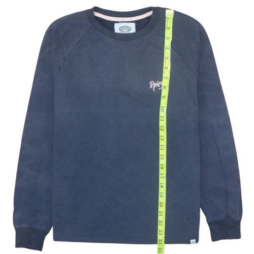 Animal Womens Navy Blue Crew Neck Sweatshirt Size 8 Cotton Blend