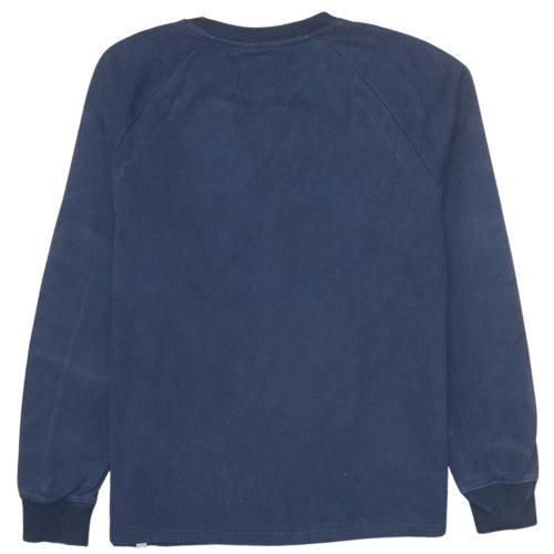 Animal Womens Navy Blue Crew Neck Sweatshirt Size 8 Cotton Blend