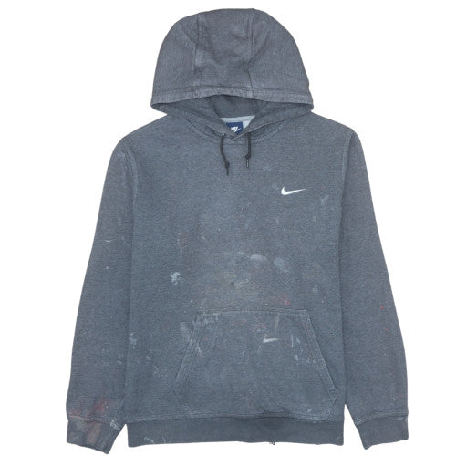 Nike Men's Grey Pullover Hoodie L Regular Fit Fleece