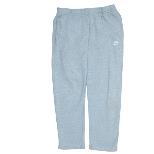 Nike Men's Grey Fleece Sweatpants L Regular Fit Elastic Waist