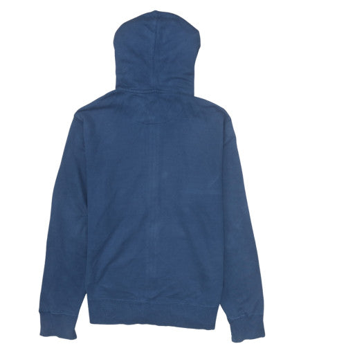 Nike Men's Blue Full Zip Hoodie L Sports Fleece Sweatshirt