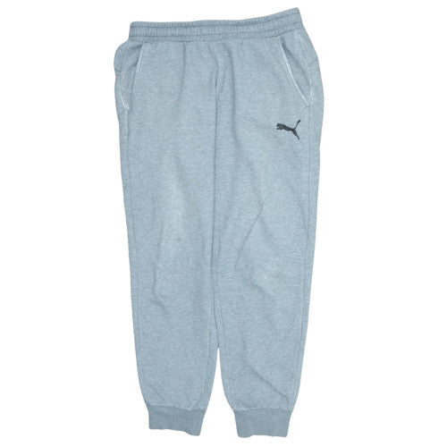 Puma Men's Grey Jogger Sweatpants L Regular Fit Activewear