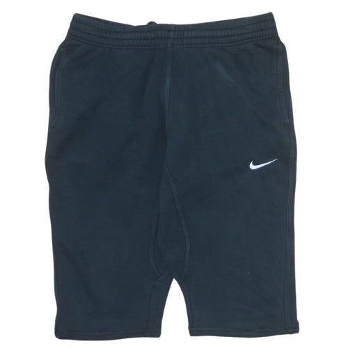 Nike Men's Black M Sweat Shorts Elastic Waist Fleece Athletic Style