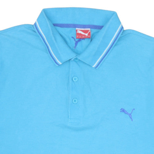 Puma Men's Blue Short Sleeve Polo Shirt Size 3XL Classic Fit