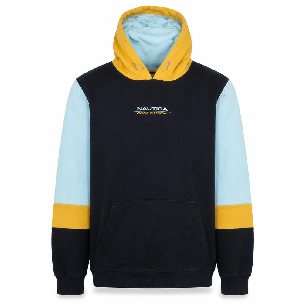Front view of Nautica Competition Men's Multicoloured Pullover Hoodie L Sports Style