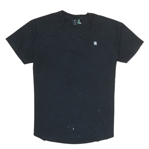 G-Star RAW Men's Black Crew Neck Short Sleeve T-Shirt Size M