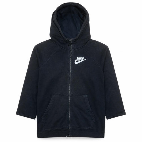 Nike Men's Black XL Full Zip Hoodie with Logo