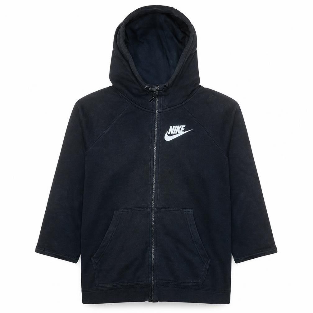 Nike Men's Black XL Full Zip Hoodie with Logo