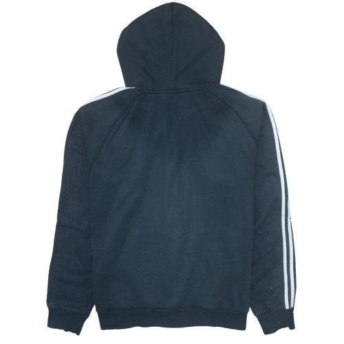 adidas Men’s Blue Full Zip Hoodie XL Sports Cotton Blend