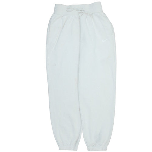 Nike Men's White Fleece Jogger Sweatpants Size S Regular Fit