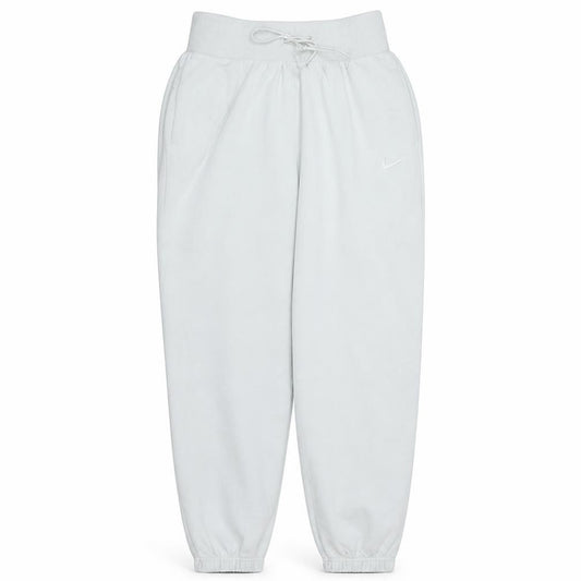 Front view of Nike Men's White Fleece Jogger Sweatpants, size S, Regular Fit