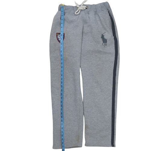 Ralph Lauren Men's Grey Sweatpants M Regular Fit Drawstring Fleece