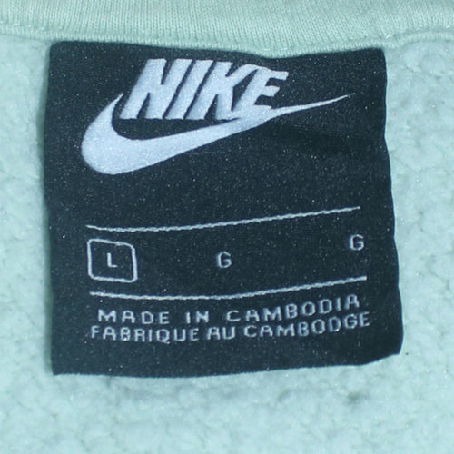 Nike Men's Green Pullover Sweatshirt L Regular Fit